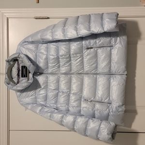 Lands' End 20W ice blue puffer jacket